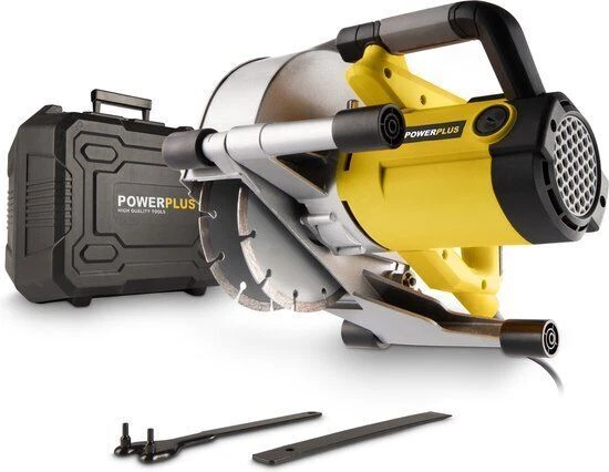 POWER Plus Mauernutfräse POWX0650 - Profi Schlitzfräse mit 1800 Watt Motor - Bild 1 von 1