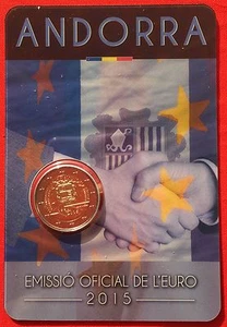 Andorra 2 euro 2015 (2016) "Customs Union with EU" BiMetallic BU - Picture 1 of 1