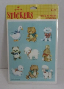 Pegatinas de animales de peluche de Mary Hamilton Hallmark 1984 de colección nuevas en paquete nos - Imagen 1 de 2