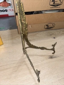 "Soporte caballete fotográfico placa ornamentada de latón victoriano 9"" X 6""" - Imagen 1 de 9