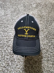 Yellowstone Dutton Ranch Mütze Erwachsene schwarz Riemen hinten verstellbar Netzrücken - Bild 1 von 7