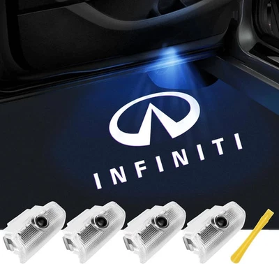 No Fade Car Door Lights Logo Compatible with Infiniti, LED Welcome Lights Access - Image 1 of 4