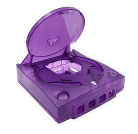 SEGA Dreamcast Replacement Shell Transparent Console Housing Kit in Purple