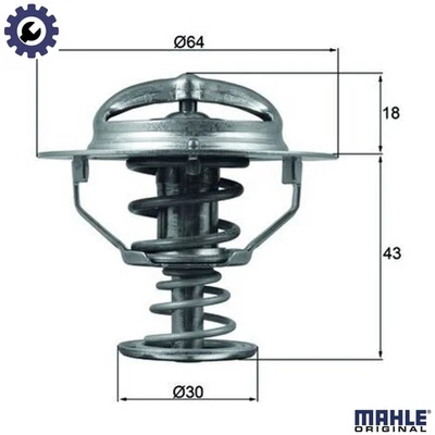 TERMOSTATO REFRIGERANTE TX 114 82D PARA INFINITI MITSUBISHI SPORT/MONTERO/PAJERO/II Foto 1 de 4