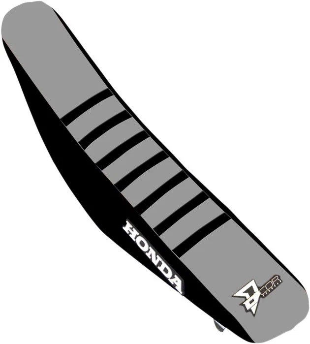 Capa de assento com nervuras Dcor preta/cinza/preta #30-10-472 para Honda CRF250R - Imagem 1 de 1