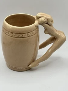 Vintage Dorothy Kindell Nude Stripper  Ceramic Mug Barware Signed (A4) - Picture 1 of 8