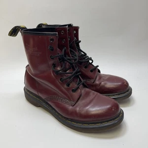 Botas Doc Dr. Martens 1460 para mujer talla 10 Oxblood Borgoña 11821 Cherry Combat - Imagen 1 de 17