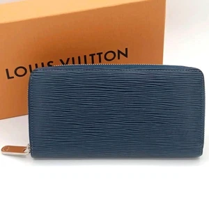 LOUIS VUITTON Epi Zippy Geldbörse Indigo Blau Lang Geldbörse Leder Aus Japan - Bild 1 von 24