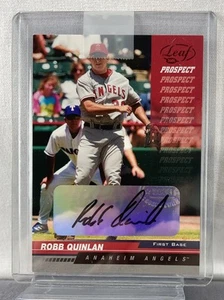 Robb Quinlan 2005 Leaf Autographs Red Autograph Angels 77/100 - Picture 1 of 6