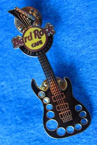 LOS ANGELES ROCK GUITAR SERIES 06 *11 CUT OUT HOLES DESIGN Hard Rock Cafe PIN LE - Picture 1 of 1