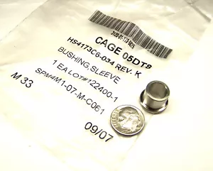 AH64 AIRCRAFT NEW HS173C6-034 SS630 BUSHING SLEEVE .3753" ID .5013" OD .5095" L - Bild 1 von 8