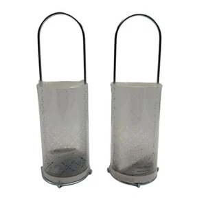 2 Lanterne Ikea Ikea Ehlen Johansson Vetro Smerigliato Votivo Portacandele Tealight - Foto 1 di 9