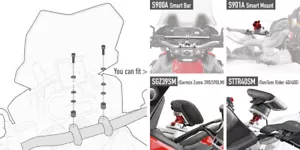 01SKIT GIVI KIT MONTAGGIO SMART BAR Per BMW F 700 GS 2013 2014 2015 2016 2017 - Imagen 1 de 1