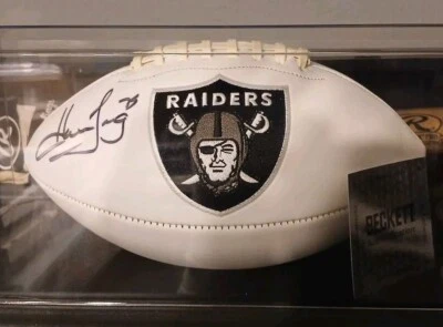 Autographed Howie Long Oakland Raiders Football With Case (Signed)Beckett Auth. - Image 1 of 3