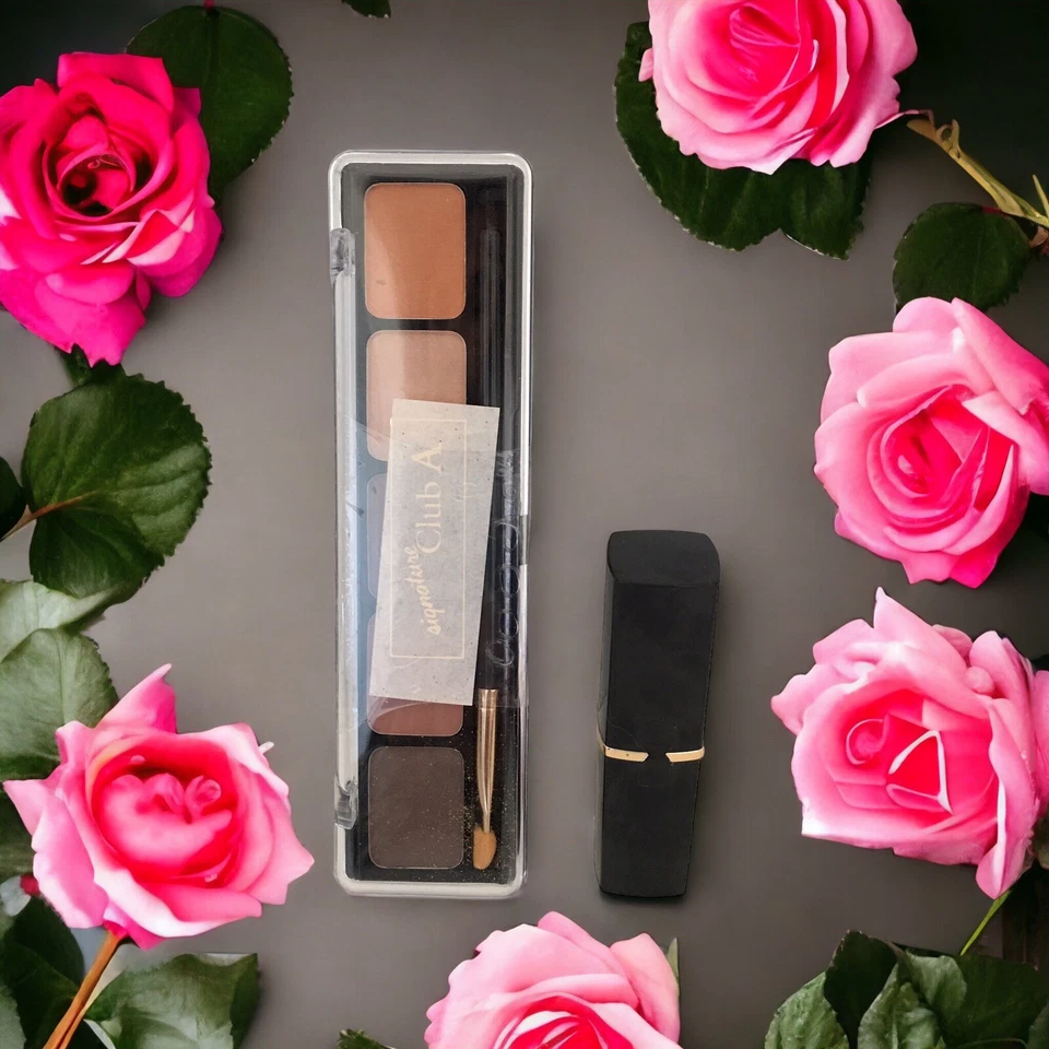 Signature Club A by Adrienne Arpel Eyeshadow Palette 0.35oz + True Rose Lipstick - Image 1 of 4