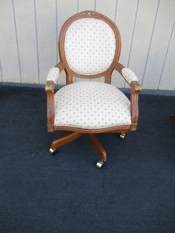 63527   Quality Carved Swivel Office Chair Desk Chair Cover