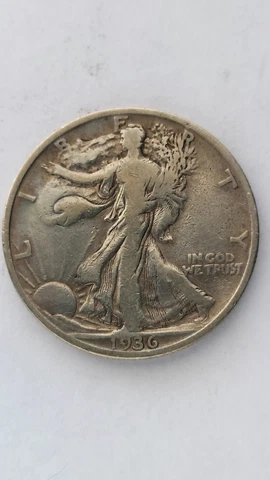 1936-P United States Walking Liberty Half Dollar Cover