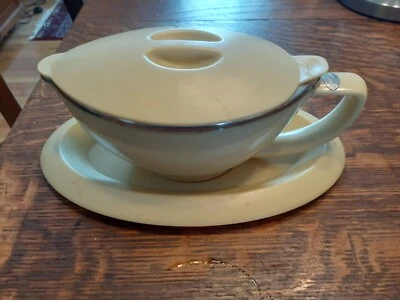 Barco y platillo Gravy de colección Trudeau de Morelli Designs MCM 60s 70s mercancía para servir Foto 1 de 4