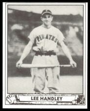1986 Play Ball 1940 Reprint  221 Lee Handley  Pittsburgh Pirates