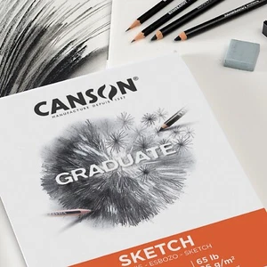 Canson Graduate Sketch Pad, Foldover, 9"x12", 40 Sheets, (65lb/96g) - Picture 1 of 4
