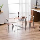 3 PCS Bistro Dining Set Table and 2 Chairs Kitchen Furniture Home 5 Colors New
