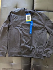 Eddie Bauer Men's Large Long Sleeved Crew Neck Sweatshirt Black Super Soft L - Picture 1 of 9