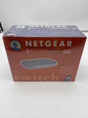 Netgear FS608 Fast Ethernet Switch 8 Port - New SEALED - Image 1 of 4