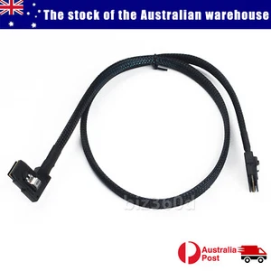 80cm Mini SAS SFF 8087 to Mini SAS SFF 8087 Extension Cable Right Angle FREESHIP - Picture 1 of 10