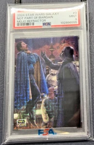 2024 Topps Star Wars Galaxy Not Part of the Bargain Vader SP MOJO /50 PSA 9 - Picture 1 of 2