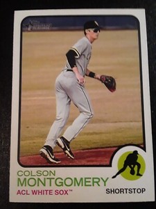 COLSON MONTGOMERY ACL WHITE SOX 2022 TOPPS HERITAGE MINOR LEAGUE SP CARD #212