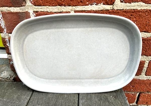 VINTAGE GRAY GREY RUSSEL WRIGHT AMERICAN MODERN STEUBENVILLE OVAL PLATTER - Picture 1 of 5