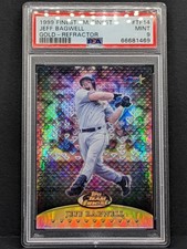 1999 Topps Team Finest Gold Refractor /25 Jeff Bagwell PSA 9 *MINT* Mirror POP 2