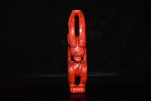 10.8"Chinese Hongshan Culture Hand carved rare sacrifice Redstone Sun God - Picture 1 of 9