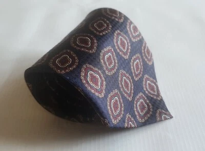 Corbata roja azul de Burlington of Savile Row Foto 1 de 4