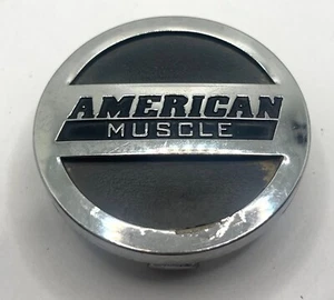 c-am1-c American Muscle Black / Chrome Wheel Center Cap - Picture 1 of 5