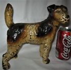 ANTIQUE HUBLEY USA CAST IRON FOX TERRIER DOG HOME STATUE DOOR ART 7 LB DOORSTOP 