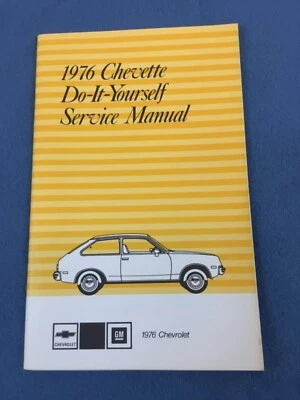 Chevrolet Chevette 1976 manual de servicio original hágalo usted mismo 360280 4 Foto 1 de 4