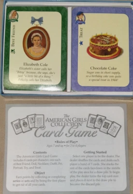 AMERICAN GIRLS Collection Card Game Ages 7+ 2-4 Players COMPLETE SET 2002 - Image 1 of 3