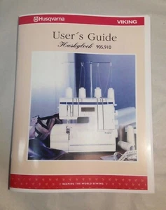 Libro de instrucciones manual de usuario para Husqvarna Viking Huskylock 905 910 Serger - Imagen 1 de 5