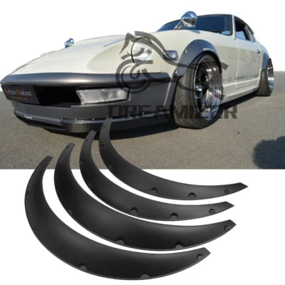 For Nissan 240Z 300 ZX 4X Fender Flares Set Extra Wide Wheel Arches Body Kit - Image 1 of 4