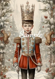 Christmas Nutcrackers Fabric Art Quilt Block - LOT of 10 - 8" x 10"  100% Cotton - Picture 1 of 10