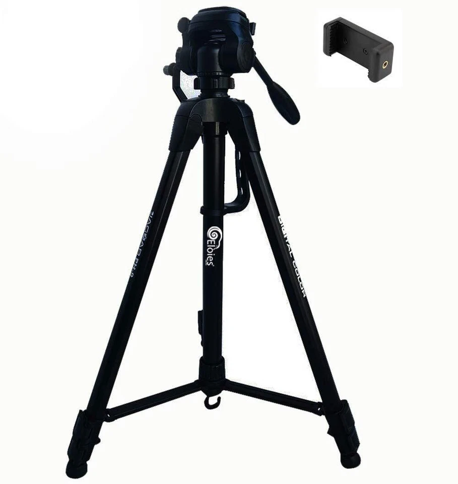 Jaguar 3 Way Pan Head Photo Video Heavy Built Tripod For Mobile Phones Camera - Image 1 of 1