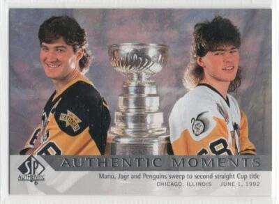 2012-13 SP Authentic #186 Mario Lemieux / Jaromir Jagr Authentic Moments SP - Image 1 of 2