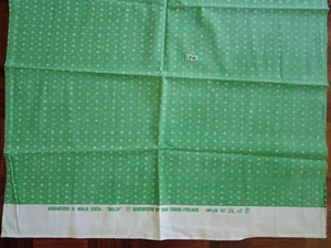 Marimekko MAIJA ISOLA " MUIJA " cotton fabric piece 137x67cm green x white - Picture 1 of 10