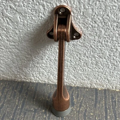 National Hardware  4 in. Kickdown Door Stops - Antique Bronze - Image 1 of 4