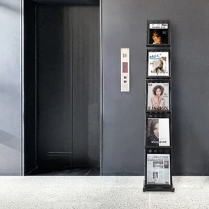 Foldable Magazine Floor Stands Multi Layers Brochure Newspaper Display Rack NEW - Picture 1 of 17