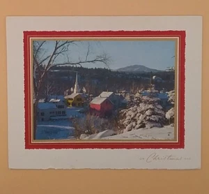 Vintage Christmas Card, 'On Christmas Day' Photograph By Winston Pote - Used - Picture 1 of 3
