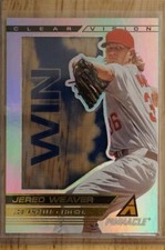 2013 Pinnacle CV2 JERED WEAVER Los Angeles Clear Vision WIN Baseball Card