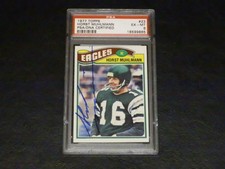 Horst Muhlmann 1977 Topps #23 Autograpehd Eagles Football Card '70s Auto PSA/DNA