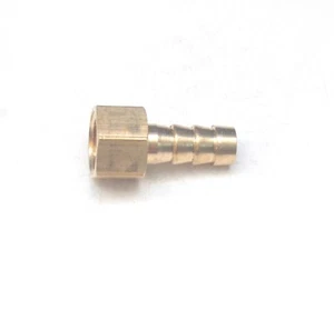 Straight 8 MM ID Barb x 1/4 BSPT British Female Fitting Brass Water Oil Gas Air - Picture 1 of 6